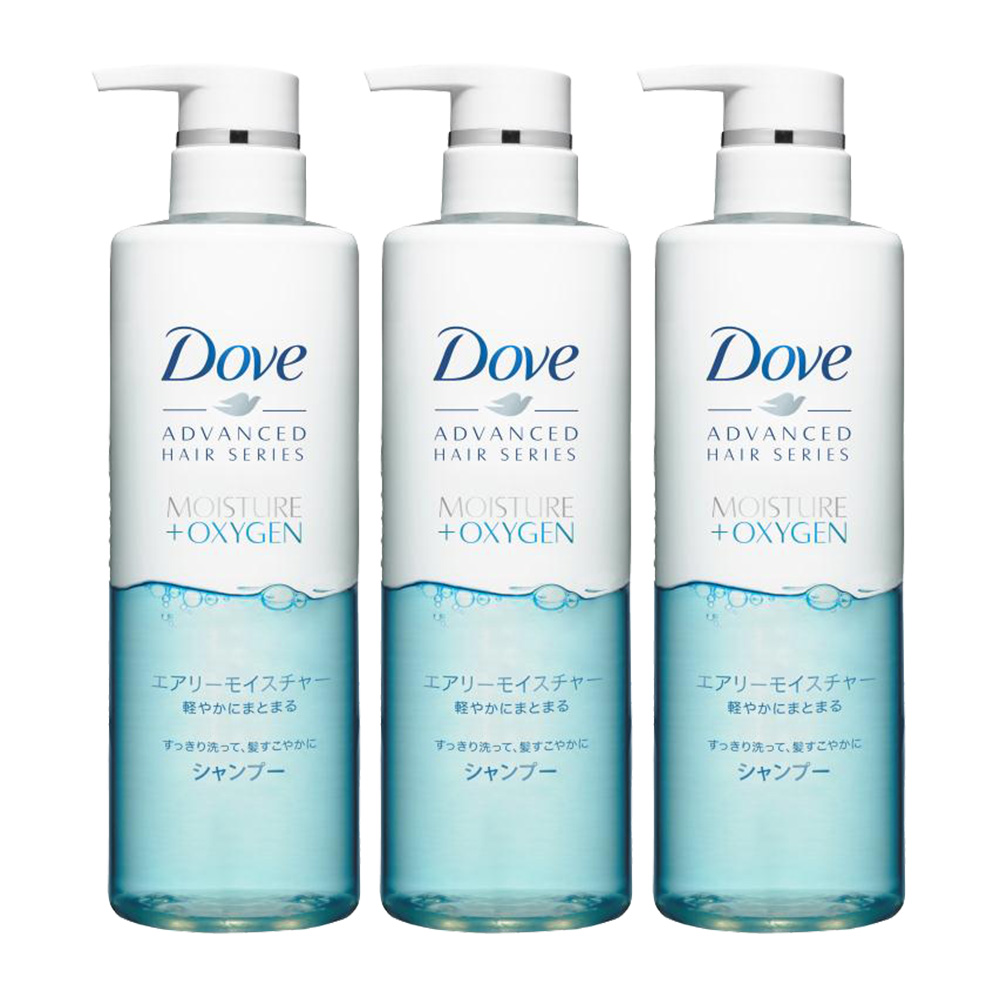 多芬(Dove) 日本進口 空氣豐盈保溼洗髮露 480G*3