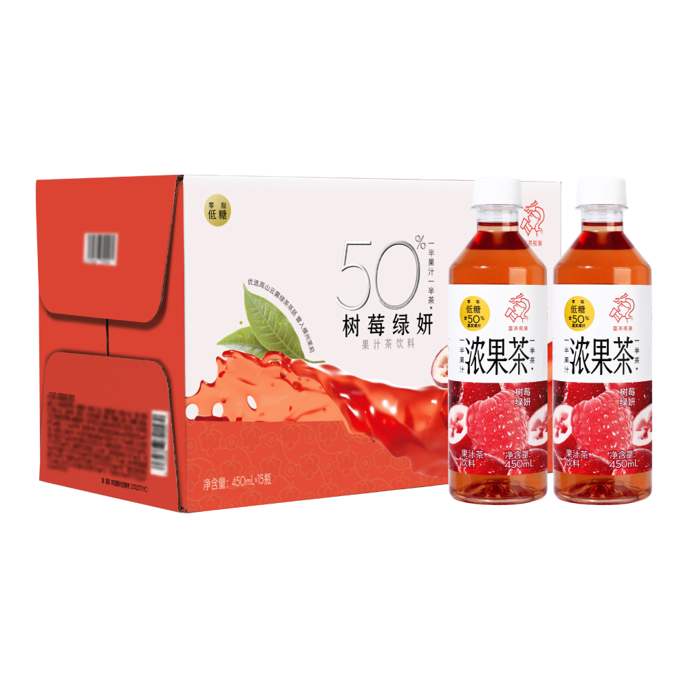 喜茶(HEYTEA) 樹莓綠妍 果汁茶飲料 450ml*15